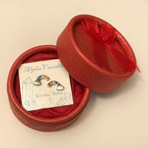 Sterling Silver Rainbow Earrings 🌈✨FAST SHIPPING